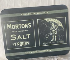 Vintage Morton Salt Bristolware Sign 6-1/2