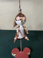 Vintage De Carlini Rabbit/ Bunny Ornament Glass Lord & Taylor picture
