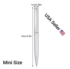 Students Ballpoint Pen Short Spin Office School Teenager ball Roller Ink Black picture