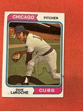 Dave LaRoche 🔥🔥MLB: 1974 Topps 🔥🔥Autograph🔥🔥 picture
