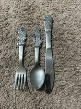 Vintage Bonny Mickey Mouse.Minnie Mouse,  And Donald Silverware Walt Disney picture