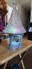Bradford Exchange Magic of Season Snowman Snowglobe Tree Thomas Kinkade picture