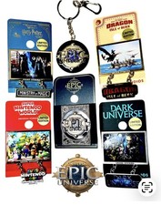 2025 Epic Universe Grnd Opening 5 Pin Set Berk Dark Potter Nintendo LE Keychain picture
