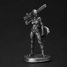 Alien Scout Copper Miniature Figurine White Bronze Sci-Fi Tabletop Wargame 292-1 picture