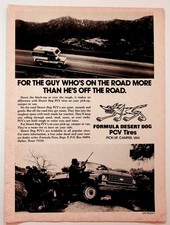 Formula Desert Dog PCV Tires Vintage 1970s Magazine Ad Wile E. Coyote Art picture