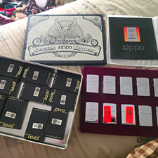 Harley-Davidson Genuine Zippo Lighters Collection with Display Case picture