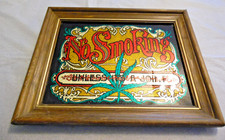 Vintage 70s No Smoking Unless It's A Joint Framed Foil Sign picture