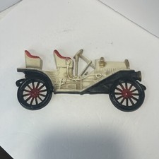 VINTAGE White 1910 BUICK Cast Aluminum WALL PLAQUE Midwest Metal Car Decoration picture