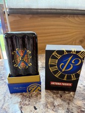 Arturo Fuente Opus X Forbidden X Carbon Fiber Cigar Case Blue and Carbon NIB picture