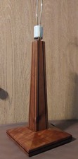 Vtg Craftsman Mission Style Wood Table Lamp Thomas Gallenberg Hand Crafted Art  picture