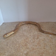 Reticulated Wooden Snake  Folk Art Toy 19.5