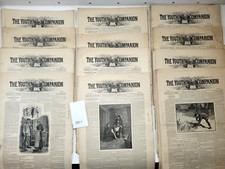 YC84 Lot 44 Issues YOUTH'S COMPANION 1884 Christmas Holiday Antique Ads picture