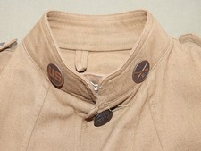 US AEF WW1 3rd Army French Theater Badged Bugler M-1912 Summer Cotton Tunic Coat picture