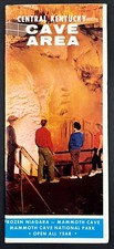 1970s Central Kentucky Cave Area Tourist Mammoth KY Vintage Travel Brochure Map picture