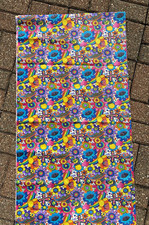 Retro 70s Style Rainbow Floral Fabric 2 Yds 15