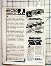 1983 Micro Magazine Ad: Atari 800 Computer, Eprom Programmer, Sanyo Drive System picture
