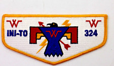 Ini-to Lodge 324 Flint River Council GA Flap Patch Gold Border picture