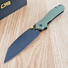 CJRB Fugly Linerlock Folding Knife 3.5 AR-RPM9 Steel Blade OD Green G10 Handle picture