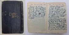 1922 antique DIARY ogdensburg ny FRANK RICHARDSON daily life church work movies picture
