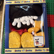 Disney Duffy the Disney Bear Mickey Mouse Costume Outfit Set w/ Pluto Plush picture