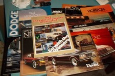 Lot  of  11  Original Plymouth/Dodge Dealer Sales Brochures/Ads  1978-1989  NOS picture