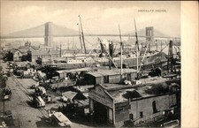 Brooklyn NY Brooklyn Bridge Raphael Tuck & Sons c1900s-10s Vintage Postcard picture
