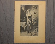 1905 Børnenes Julehilsen Askepot Cinderella Danish Christmas Antique Page picture