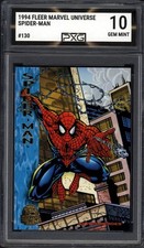1994 Fleer Marvel Universe SPIDER-MAN #130 Graded PXG 10 Gem Mint picture