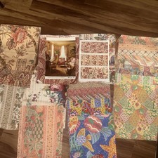 Lot of 34 Mitchell Fabrics Designer L Samples Trade Winds Colection New Wit Tags picture