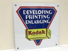 Kodak film vintage style metal advertising sign baked picture