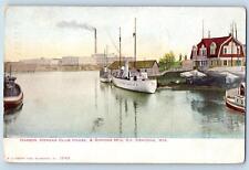 1906 Harbor Morgan Club House & Simmons Mfg. Co. Kenosha Wisconsin WI Postcard picture