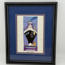 1998 Krewe of Barkus Tailtanic Matt Rinard New Orleans Mardi Gras Framed Print picture