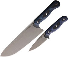 TOPS Dicer Chef & Paring Blue & Black S35VN Fixed Blade Knife 2pc Combo DCR83 picture