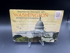 Souvenir Folder of Washington DC 1920s Fold-Out Postcards Unused US Capitol picture