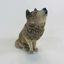 Vintage Sandicast Sandra Brue Gray Wolf Howling Figure 5.25