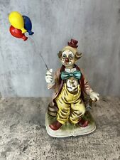 Vintage Whistling Balloon Clown Melody In Motion Waco Ceramic Figurine WORKS picture