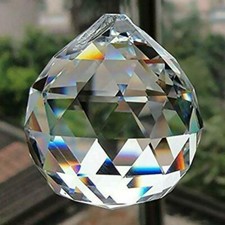 FACETED CRYSTAL SPHERE 1.25