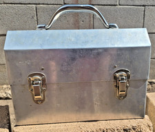 Vtg. L.May~ Sudbury, Ontario Mfg ~Miners Lunch Box~10.75