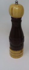 Longaberger Pottery Pepper Grinder NONWORKING Woven Traditions Wood CHOCOLATE picture