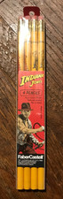 SEALED RARE Vintage 1984 Indiana Jones Faber-Castell PENCIL Set OF 4 picture