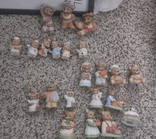 Homco Ceramic Teddy Bear Figurines  1980's picture