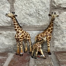 Schleich Retired Giraffe Family Figurines Lot Of 3 - GREAT CONDITION picture