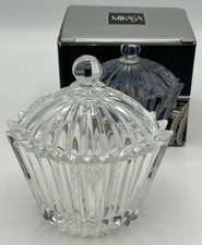 Mikasa Diamond Fire Oval Covered Box Japan picture