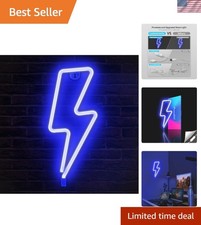 Vivid Lightning Bolt Neon Wall Sign with On/Off Switch - Easy Installation picture