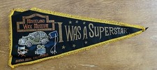 Vintage Movieland Wax Museum I Was A Superstar Buena Park CA 24Inch Felt Pennant picture