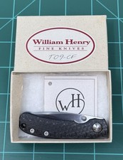 William Henry T09-CF Kestrel Folding Knife Carbon Fiber ATS-34 Titanium w/box picture