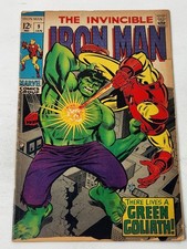 Iron Man 9 Iron Man Vs Hulk (Android) Archie Goodwin George Tuska Silver 1969 picture