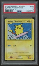 2009 Pokemon Surfing Pikachu Rising Rivals Holo #114 PSA 5 picture
