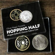 Hopping Half (Morgan Dollar and Chinese Palace Coin) Close up Magic Tricks Fun picture