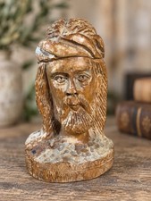 Early Vintage Hand Carved Wooden Sculpture Jesus Christ Italian Made picture